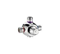 Delabie - Mitigeur thermostatique collectif PREMIX T5 debit 190 litres par minute male 40x49 L218 H129 P33 Ref : 731500
