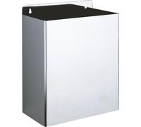 Delabie poubelle rectangulaire W.-Mont. 13l inox pol.