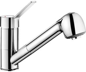 Delabie SPT-EHM, bec pivotant, H105mm, douchette extractible, poignée de commande