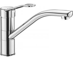 Delabie SPT Mitigeur monocommandé avec bec pivotant H.155 L.230,poignée étrier