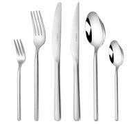 Deleca Ménagère Amor 36 Pièces 6 Personnes - Couverts Design Inox Argent Lave-Vaisselle