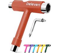 Deleven Outil de Skate Tout-en-Un Multifonction Léger et Portable avec llen 2-en-1 et Tournevis Phillips - Ajustez Patins à roulettes, Longboards, Skateboards, Quads, Roues, Trucks et Kingpin