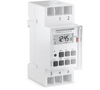 Deleycon Minuterie numérique pour installation dans les panneaux de commande avec écran LCD et Ip20 numérique hebdomadaire (Installation) 3600W Blanc