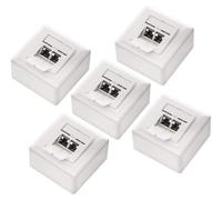 deleyCON MK1588, Blanc, Sans vis, Compatible avec toutes les marques, RJ-45, 80 mm, 80 mm