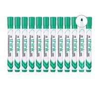 Deli Lot De 12 Marqueurs Effaçable Think À Sec Pointe Ogive 2.0mm Vert Peu Odorant Effaçage Facile