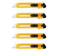 DELI Lot de 5 Cutters large 8 lames 150×30×14.5MM gamme ESSENTIAL