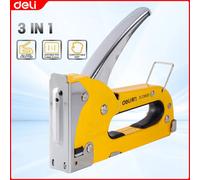 Deli-Pistolet à clous électronique 3 en 1, outil manuel de menuiserie, acier inoxydable, métal, bois, maison, bricolage Nail Gun