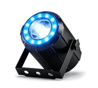 DELIBANG 40W RGBW 4 en 1 LED Pinspot + 24 SMD RGB Lumières de Scène LED Par DMX DJ 7/11CH Lumière de Fête projecteur pour Bar, Fête, Mariage, Discothèque, Théâtre, Halloween
