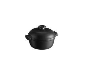 Delight Petite Cocotte Ronde Céramique Induction Emile HENRY Noir D20 cm 2L SC