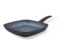 Delight Series Poêle Grill Ø 28 cm, Revêtement Céramique Antiadhésif, Sans PFAS, Compatible Induction, Noir