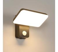 DELIPOP Applique Murale Exterieur, 16W Moderne Applique Exterieur avec Detecteur De Mouvement, Étanche IP65 Eclairage Exterieur avec LED Panneau Rotatif 360° pour Terrasse Entrée Jardin Garage, 3000K
