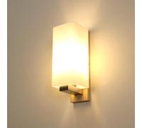 DELIPOP Applique Murale Intérieure Bois, Moderne E27 Lampe Murale Chambre