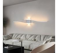 DELIPOP Applique Murale Intérieure Longue, Lampe LED Murale Moderne 27W, Appliques 3000K Lumière Blanche Chaude, Luminaire Mural en Aluminium pour Salon Chambre à coucher Couloir Escalier