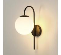 DELIPOP Applique Murale Intérieure Vintage, E27 Moderne Lampe Murale Noir