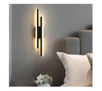 DELIPOP Applique Murale LED Moderne 16W - 3 Températures Réglables - Lampe Noire pour Salon Chambre