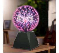 DELIPOP Boule Plasma LED - Lampe Plasma 6 Pouces - Effet Électrique - Lumière Rouge - Cadeau Original pour EnfantsChambreNoël