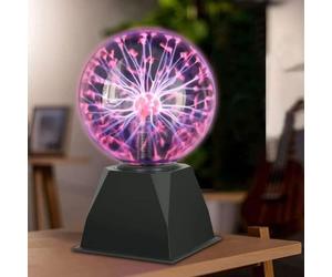DELIPOP Boule Plasma LED - Lampe Plasma 6 Pouces - Effet Électrique - Lumière Rouge - Cadeau Original pour EnfantsChambreNoël