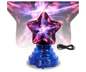 DELIPOP Lampe plasma - Rouge - 4W - Tactile & sonore - 11x10x17 cm
