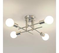 DELIPOP Lustre Sputnik Industriel, 4 Lumières Plafonnier Vintage E27