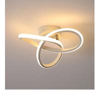 DELIPOP Plafonnier LED 22W 3000K - Luminaire Plafonnier Moderne en Aluminium - Lustre Salle à Manger Salon Cuisine - Blanc