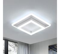 DELIPOP Plafonnier LED, Carré Lampe de Plafond 30W 3375LM, Moderne Luminaire Plafonnier pour Couloir Coucher Cuisine Salon, Blanc Froid 6500K, Longueur 30cm, Blanc