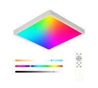 DELIPOP Plafonnier LED Dimmable avec Télécommande, 24W RGB 3000K-6500K