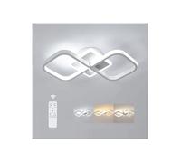 DELIPOP Plafonnier LED Dimmable - Style moderne - 40W Acrylique Lampe de plafond pour salon chambre salle à manger - Blanc-Dia 40cm