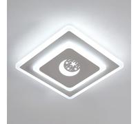 DELIPOP Plafonnier LED Moderne, 26W 2925LM Luminaire Plafonnier Carré, Lampe de Plafond Blanc Chambre pour Couloir Coucher Cuisine Salon, Blanc Froid 6500K, 24cm