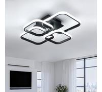DELIPOP Plafonnier LED Moderne, 60W 6750LM Square Lampe de Plafond 6500K