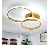 DELIPOP Plafonnier LED Or, 42W 4700LM Luminaire Plafonnier LED Rond 6500K