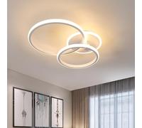 DELIPOP Plafonnier LED Rond, 42W 4700LM Lampe de Plafond Moderne 3000K