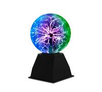 DELIPOP Plasma Sphérique 6 Pouces, Lumière de Boule Touch Sensible Tactile, 3 Lumières de Couleur Plasma Ball pour Fêtes, Anniversaire et Ambiance