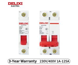 DELIXI DZ47s 1P/2P 6A 10A 16A 20A 25A 32A 40A 50A 63A disjoncteur 230V/400V MCB monté sur Rail Din interrupteur de déconnexion ca