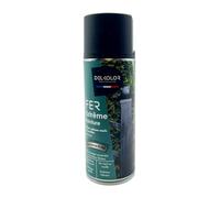 DELKOLOR - Aérosol De Finition Peinture Fer Antirouille - 400ML - Conditionnement 400ml, Couleur RAL 9005 NOIR FONCE MAT