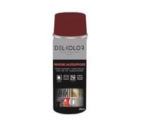 DELKOLOR - Delkolor Peinture en Aérosol - Couleurs RAL - 400ml - Conditionnement 400ml, Couleur RAL 3004 ROUGE POURPRE