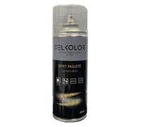 DELKOLOR - Delkolor peinture en aérosol effet pailleté 400 ml - Couleur NOIR