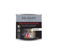 DELKOLOR - Delkolor Peinture Multisupports Couleurs RAL - 100 ml - Couleur RAL 9006 ALUMINIUM BLANC
