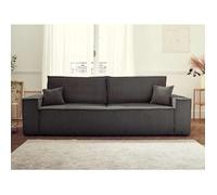 Bestmobilier Dellia canapé droit convertible - Beige