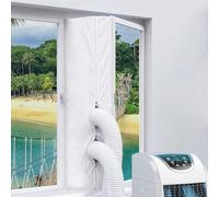 dellyy 400 cm Kit Calfeutrage Climatiseur, Tissu De Calfeutrage pour Fenêtres pour Climatiseur Mobile et Sèche, pour Climatiseurs et Déshumidificateurs l'Arrêt d'Air Chaud