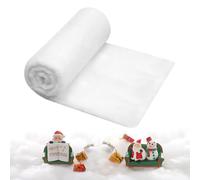 dellyy Couverture de Neige de Noël, Décor de Fausse Neige Rouleau, Tapis de Neige Artificielle, Décorative pour Arbres de Noël, Expositions Hivernales, Fête Noël, Blanc, 240 x 80 cm