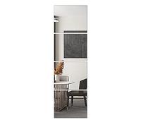 Delma Lot de 4 Carreaux de Miroir muraux en Verre Pleine Longueur, 35,6 x 30,5 x 30,5 cm, Carreaux de Miroir intégral sans Cadre pour Chambre à Coucher, Miroir Pleine Longueur, Fixation Murale pour