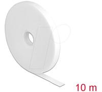 DELOCK 18378 - Rouleau de Velcro L 10 m x l 13 mm, blanc