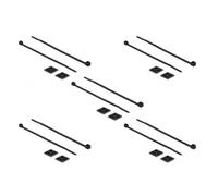 Delock 18680 Support D'attache-câble Noir Nylon 10 Pièce(s)