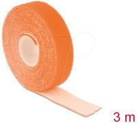 DELOCK 18746 - Rouleau de Velcro L 3 m x l 20 mm, orange