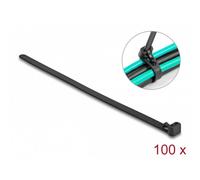 Delock 19066 Serre-câble noir stabilisé à la chaleur, réutilisable 100 pc(s)