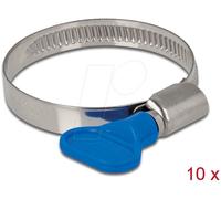 DELOCK 19448 - Colliers de serrage à ailettes, 32 - 50 mm, 10 pièces