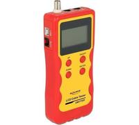 DeLock Testeur de câbles 86108 – BNC, RJ-12/RJ-45, USB, Écran LED, 9V, Jaune/Rouge, sans piles