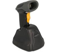 DeLOCK Scanner Code-Barres 1D/2D 2.4GHz, CMOS 640x480, portée 100m, USB 2.0, mémoire 16Mo, batterie 2000mAh, station de chargement incluse