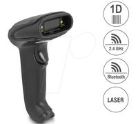 DeLOCK Scanner Code-Barres 1D Laser 90564 : Bluetooth, USB 2.0, 2.4 GHz, Portée 30cm, 100 scans/s, Capteur 752x480, Batterie LiPo 180mAh