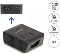 Lecteur de codes-barres portable Delock 1D et 2D avec 2,4 GHz ou Bluetooth